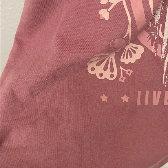 Janis Joplin mauve pink graphic tee S/M - Picture 4 of 8